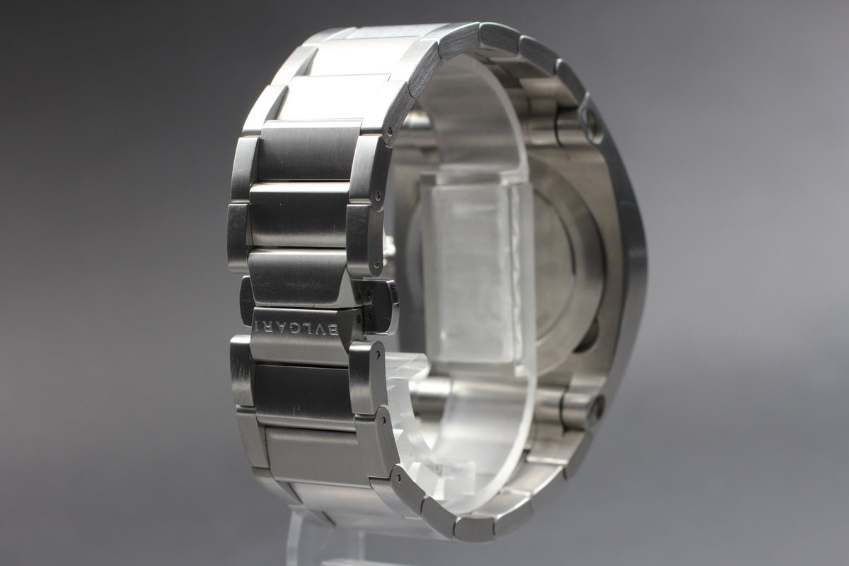 BVLGARI Ergon EG40S Black Dial Automatic Date Boy's Watch 40mm From JAPAN Box