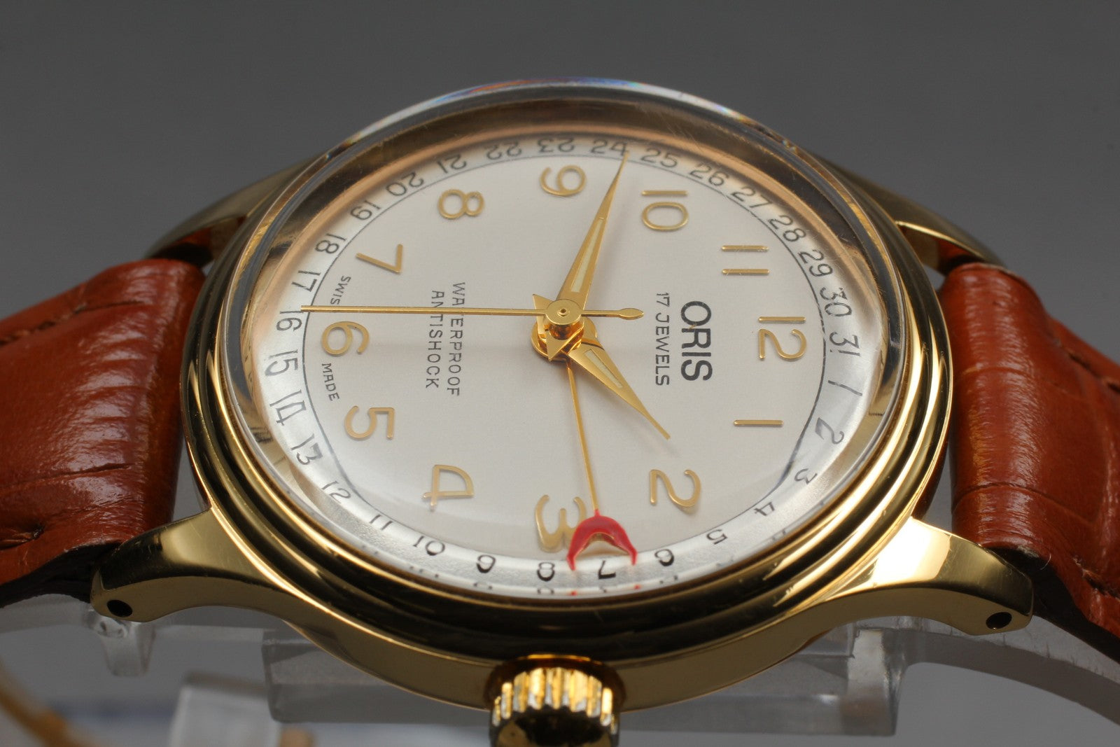 [Exc+5 Box] ORIS Pointer Date 302-7285B Hand Winding Gold Men's Watch From JAPAN