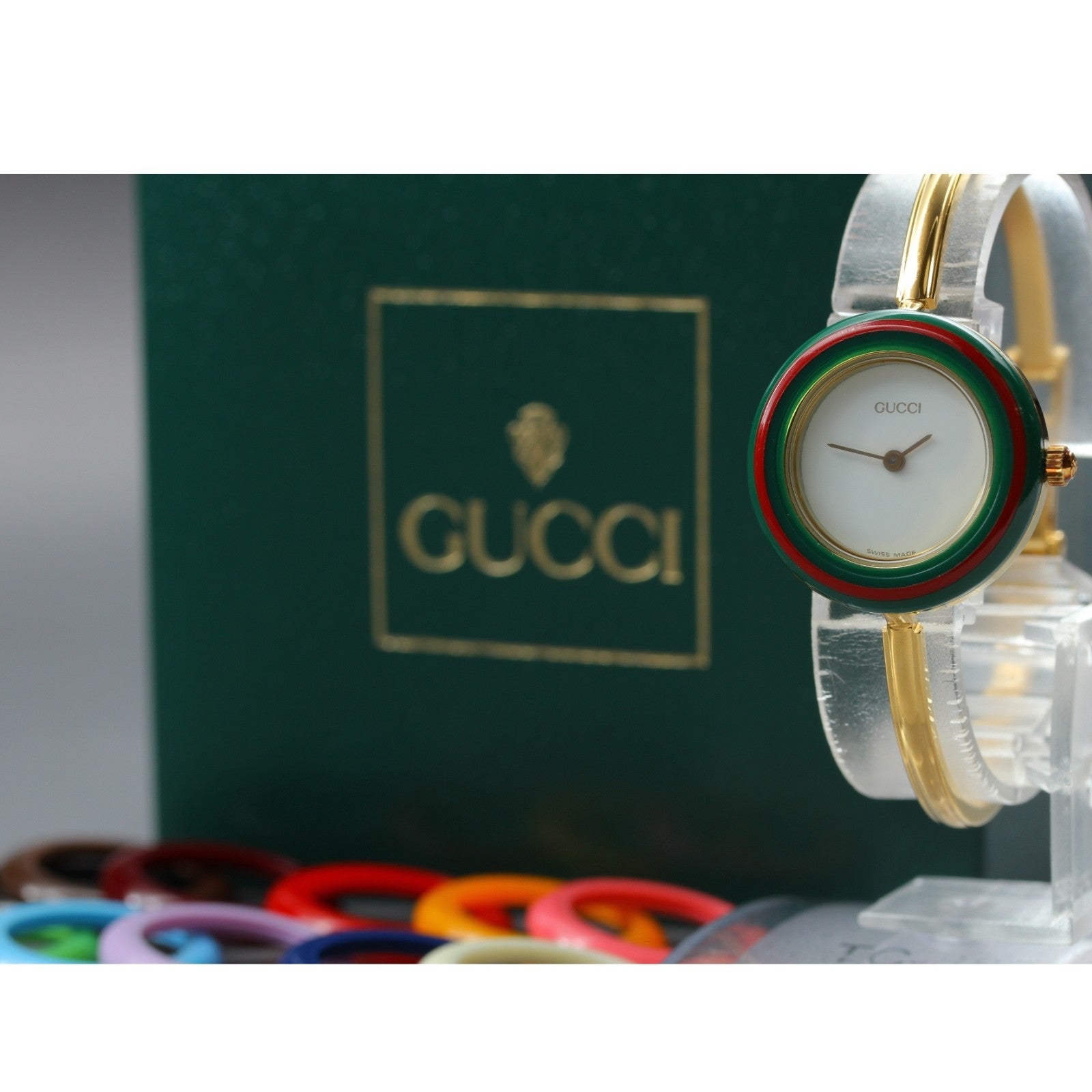 New Battery GUCCI 11/12.2 11/12.2 Quartz Women's Watch From JAPAN Box