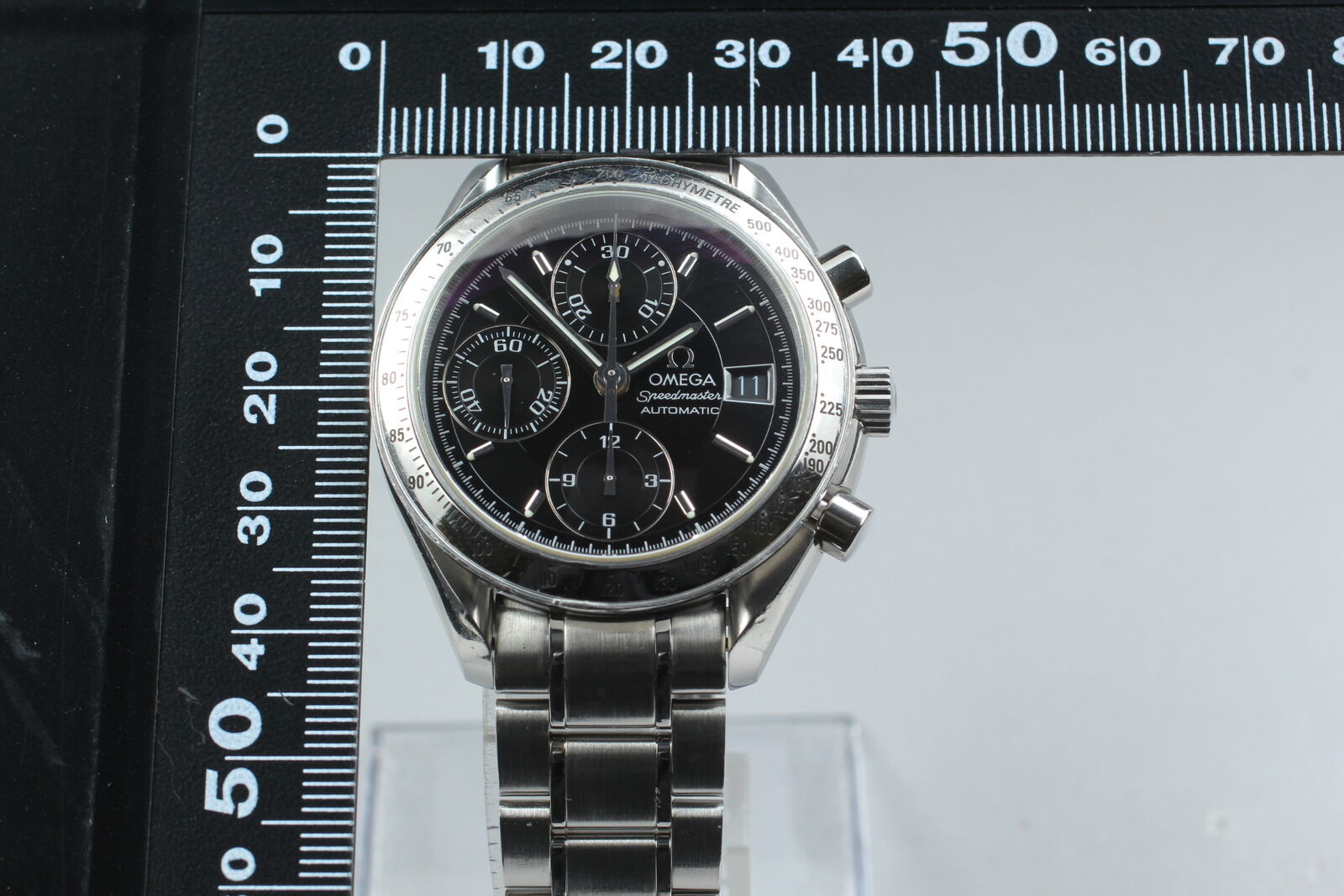 Overhauled [Exc+5 Box] Omega Speedmaster 3513.50 Chronograph AT Mens Watch JAPAN