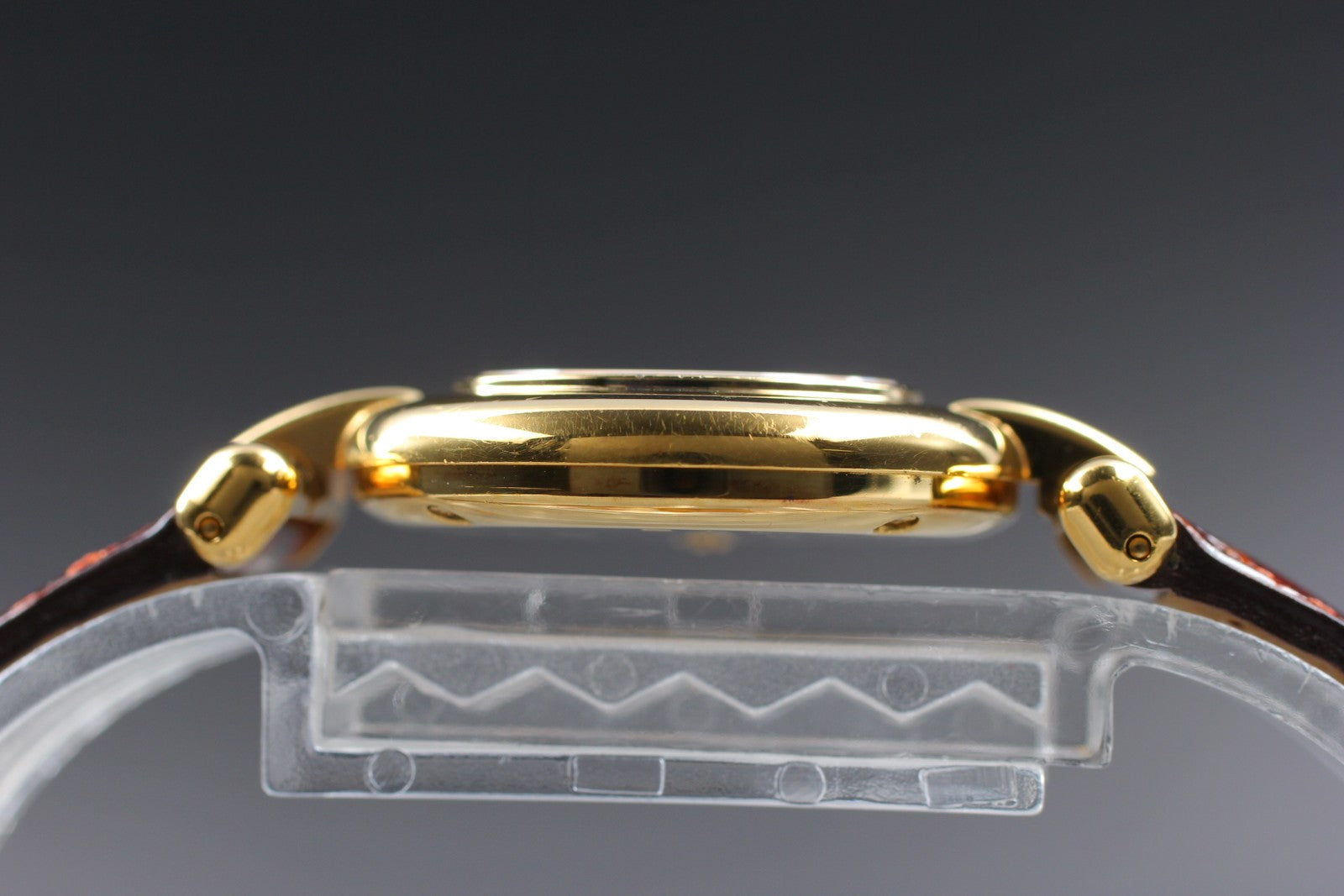 Vintage[Exc+5] Cartier Must Colisee Vermeil 2410 Brown Gold Women's Quartz Watch