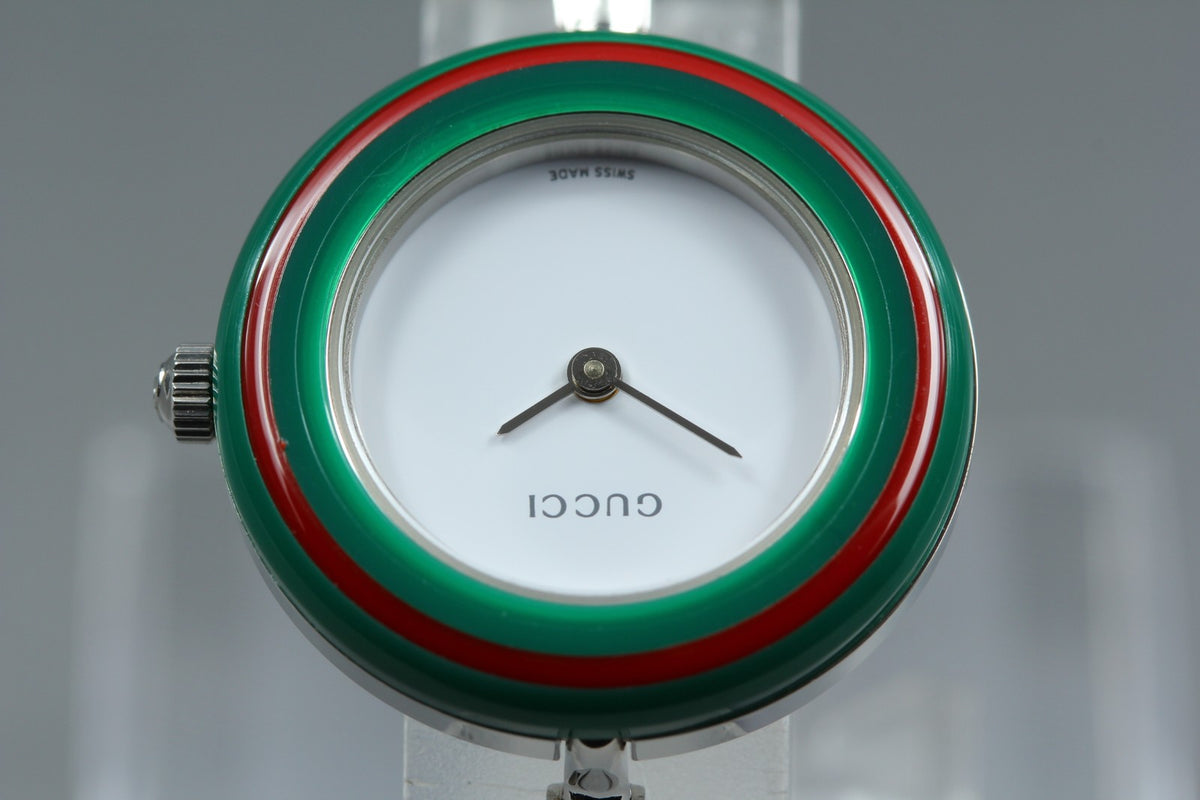 [Overhauled] Gucci Change Bezel 11/12.2L 12 Colors Silver Women's Watch 15.5cm