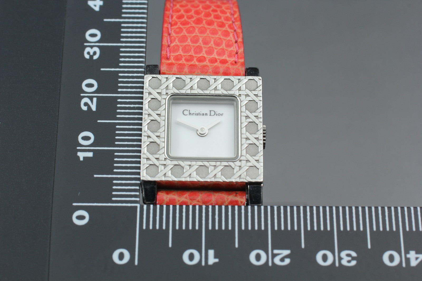 [Exc+5 Box] Christian Dior D60-109 La Parisienne Silver 19mm Women's Qz Watch