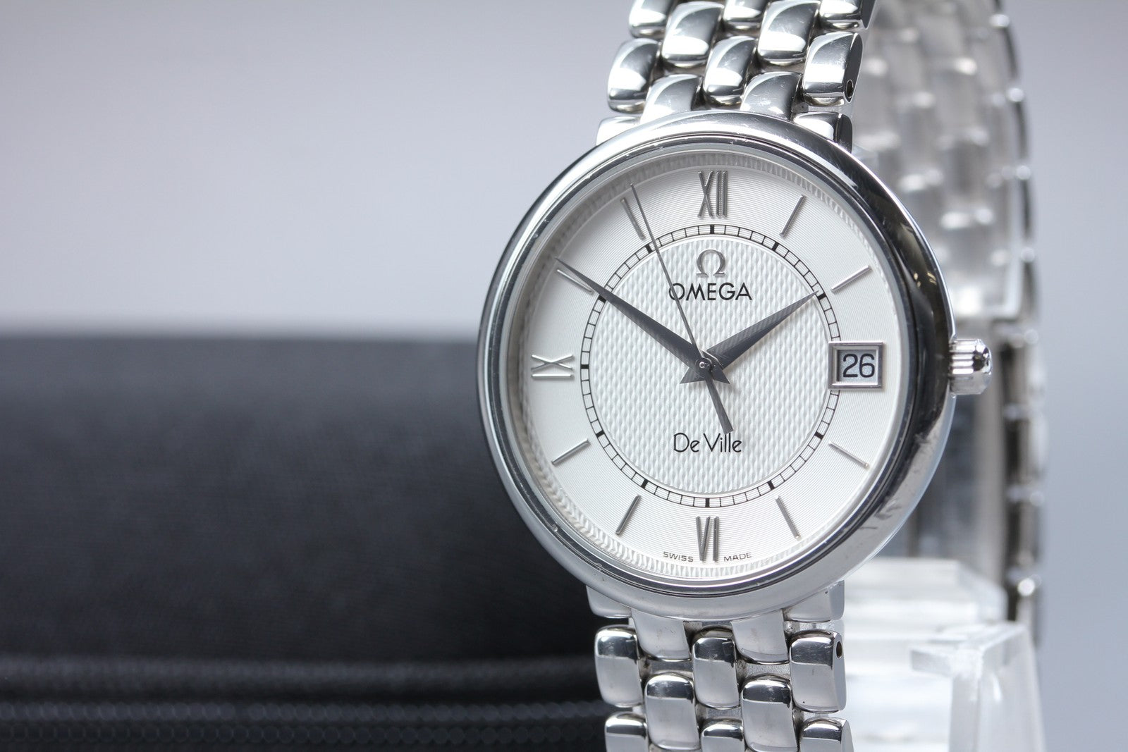 [Exc+5] Omega De Ville Prestige 396.2532 Cal.1532 Silver 33mm Quartz Men's Watch