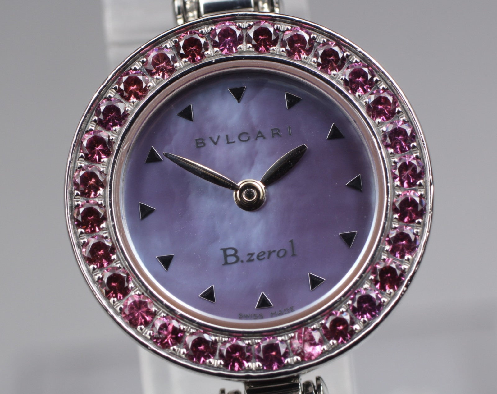 [Exc+5] BVLGARI B.zero1 BZ22S Rhodolite Garnet Blue Pink Women's Quartz Watch