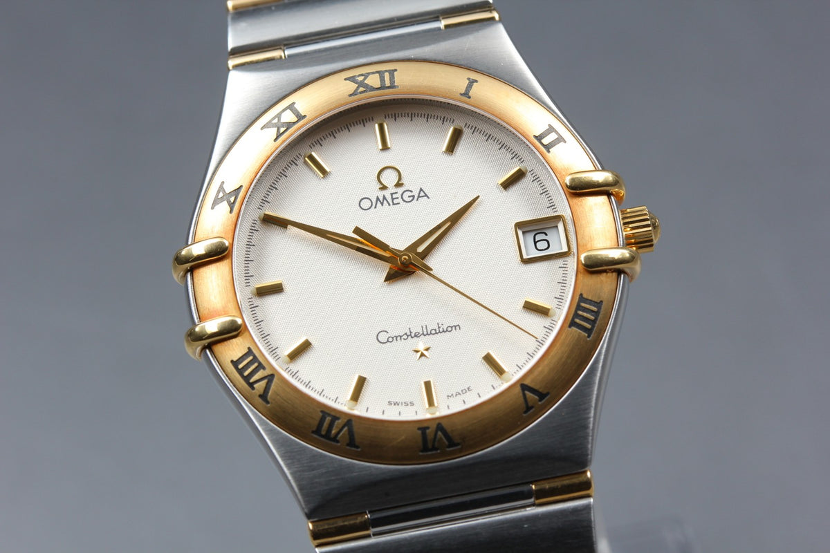 New Batt Vintage OMEGA Constellation 1312.3 Quartz Men's Watch 33mm From JAPAN
