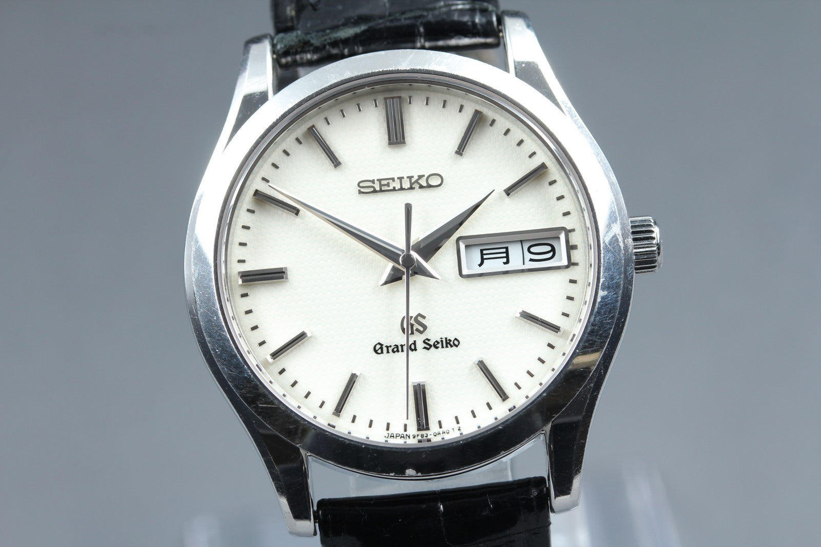 SEIKO Grand Seiko 9F83-0AB0 SBGT019 Quartz Silver Men's Watch 37mm JAPAN