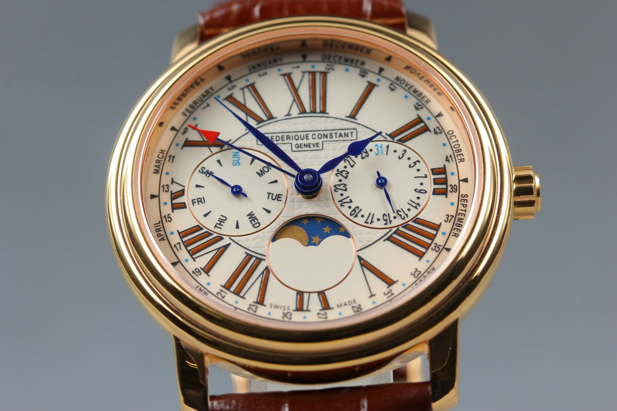 Overhauled FREDERIQUE CONSTANT FC-270X3P4/5/6 Quartz Men's Watch 38mm From JAPAN