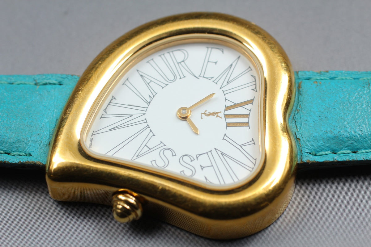 Yves Saint Laurent Heart Gold Women's Watch Quartz 31mm JAPAN Box