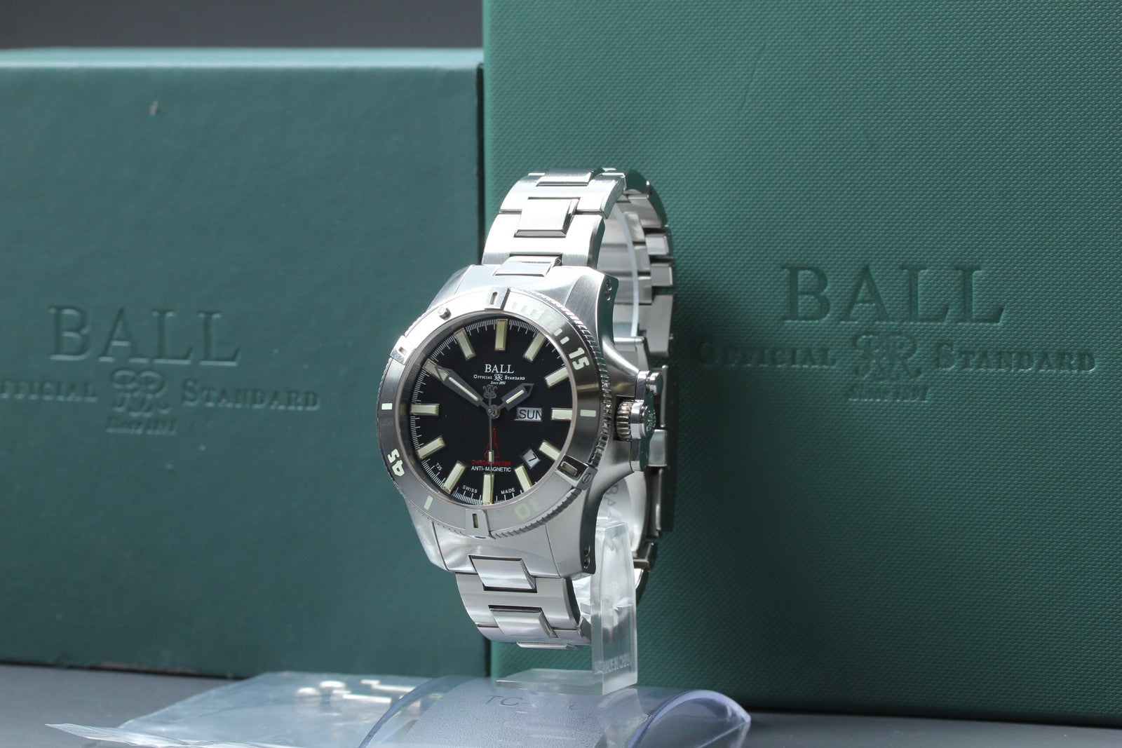 Exc+5*Box BALL Engineer Hydrocarbon DM2036A Black Automatic Men's Watch 44mm JP