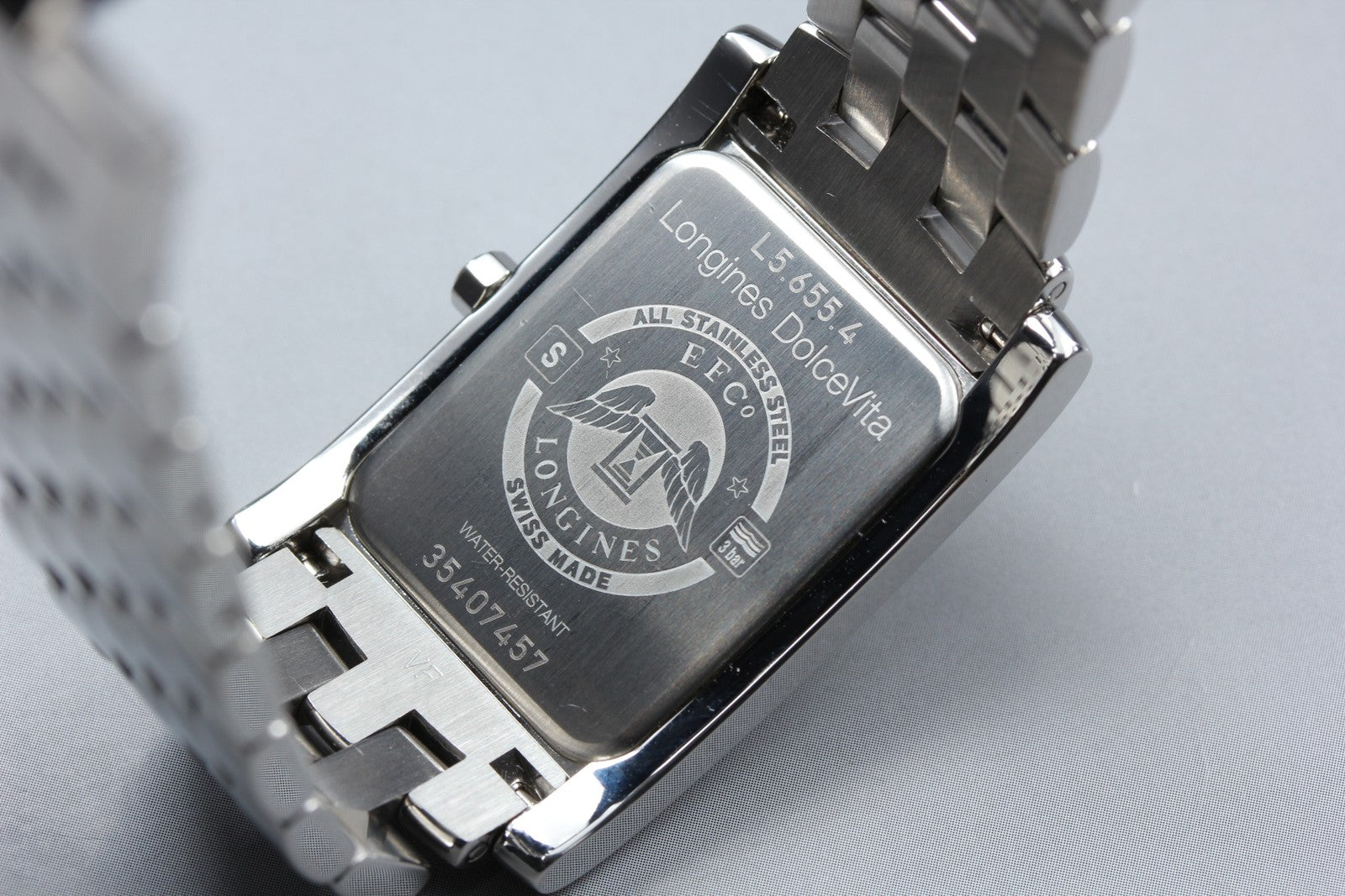 New Batt LONGINES DolceVita L5.655.4 White Unisex Quartz Watch 26mm JAPAN Box