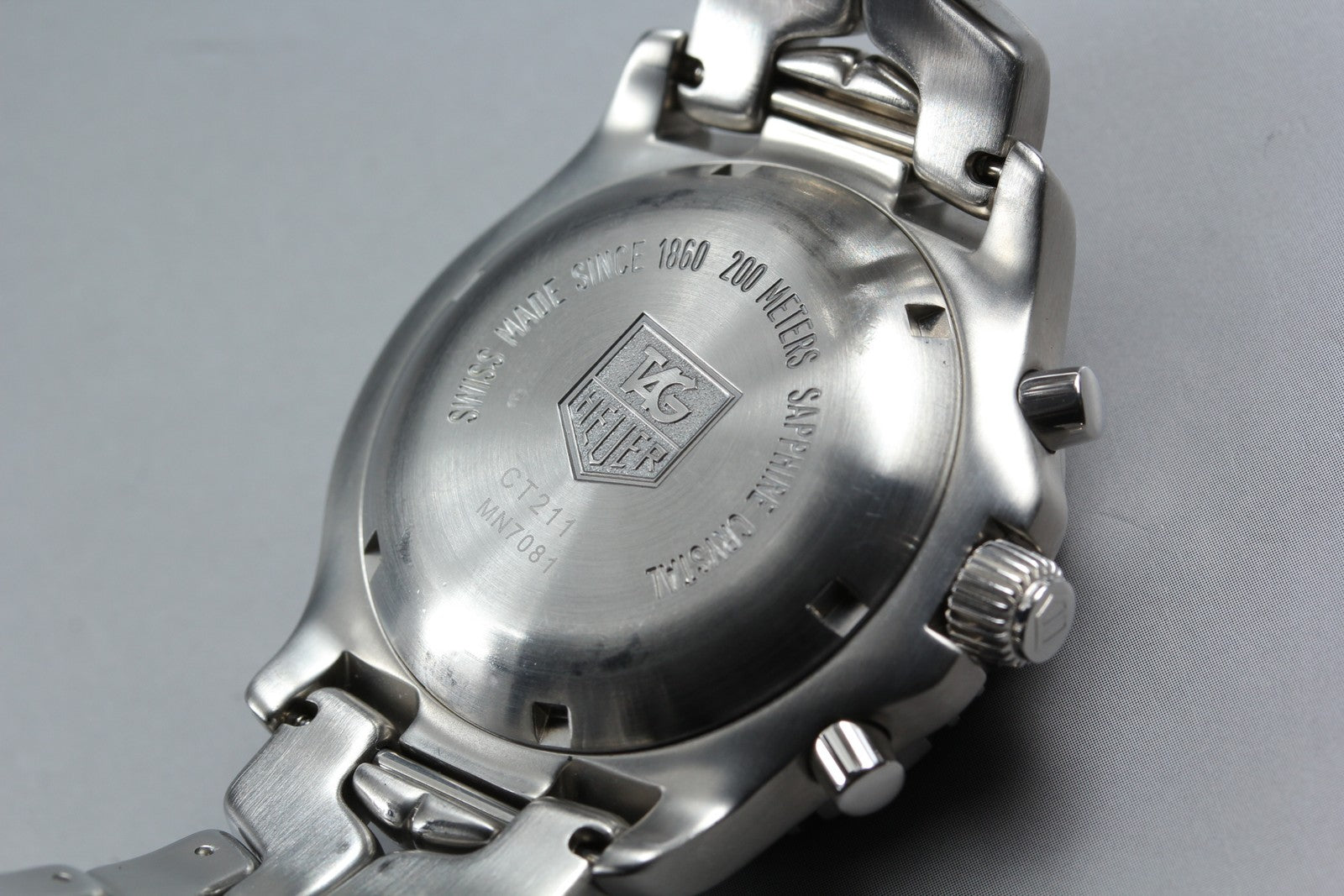 TAG HEUER TAG Heuer Link CT2111 Black Automatic Men's Watch 41mm JAPAN Box
