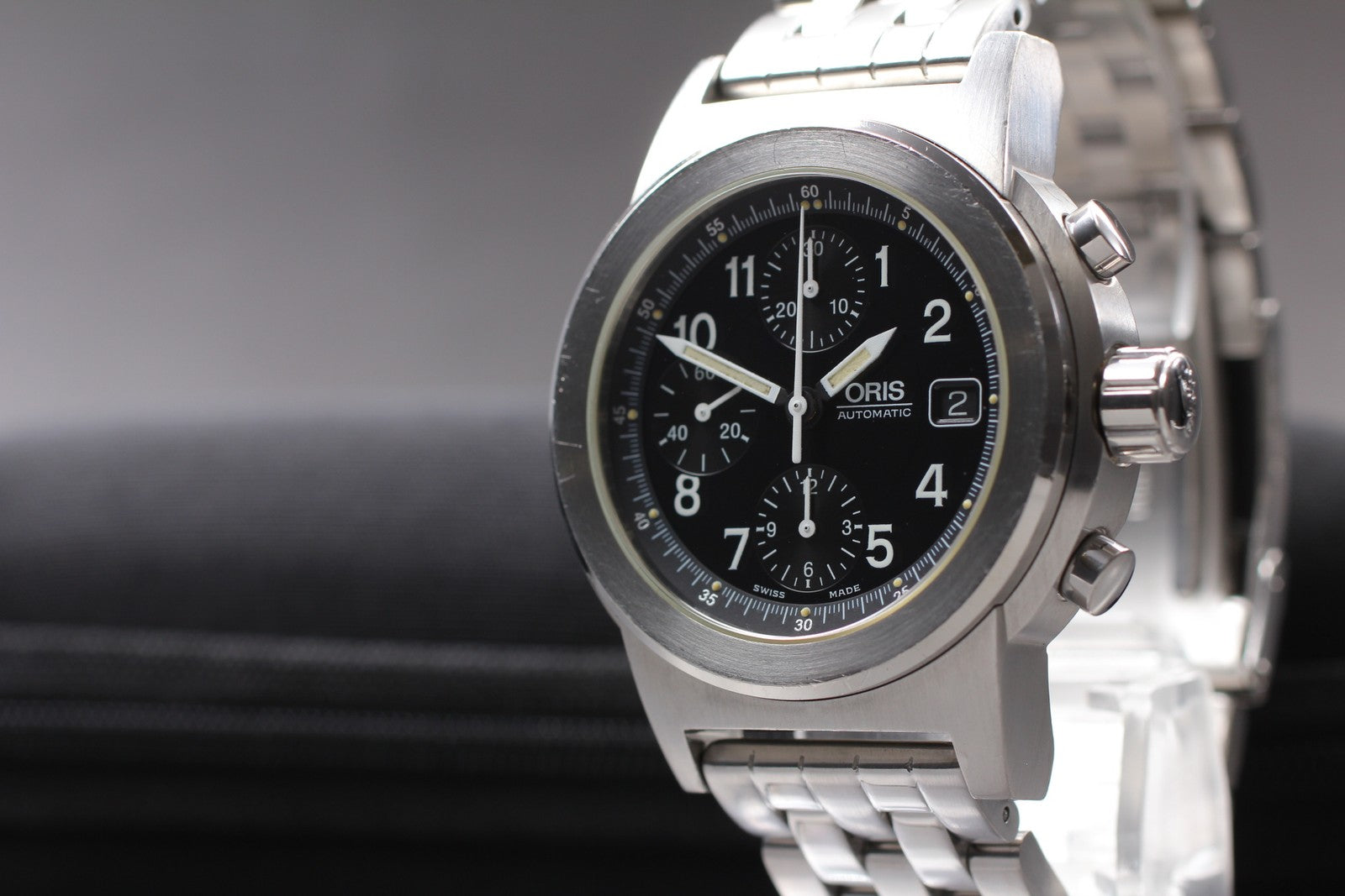 [Exc+5] ORIS Big Crown 7511 Automatic Chronograph Black Dial Silver Men's Watch