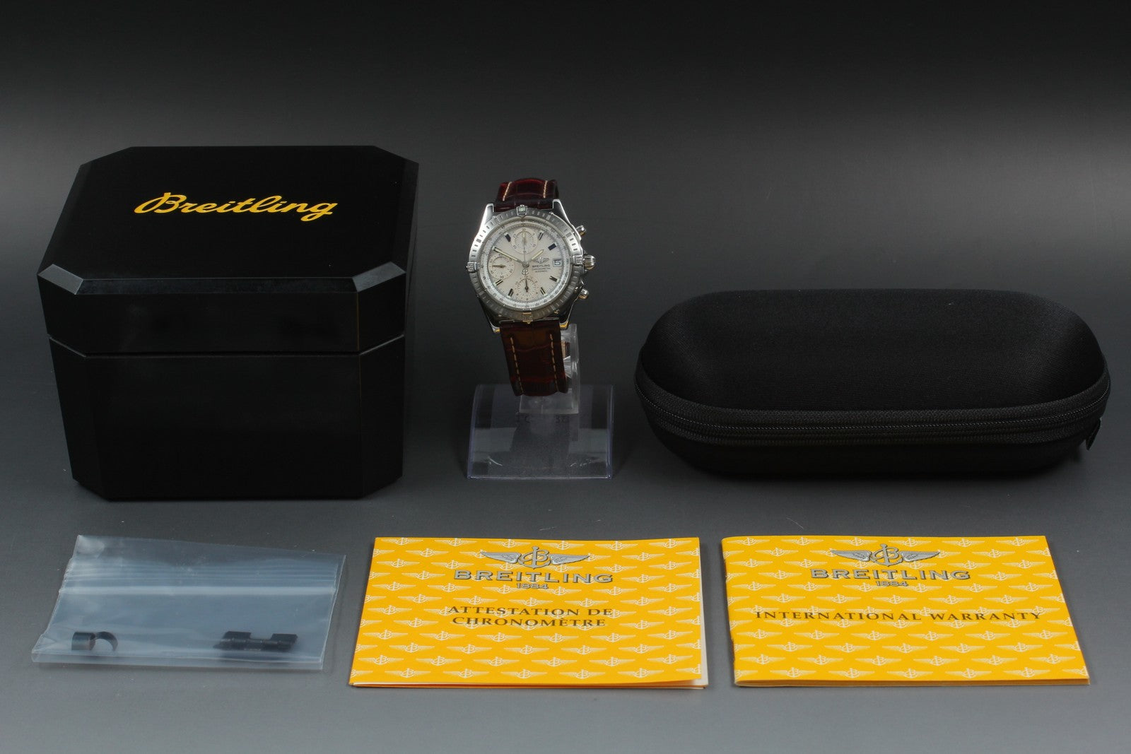 [Exc+5 Box] BREITLING Chronomat A13352 Chronograph White AT 39mm Men's Watch
