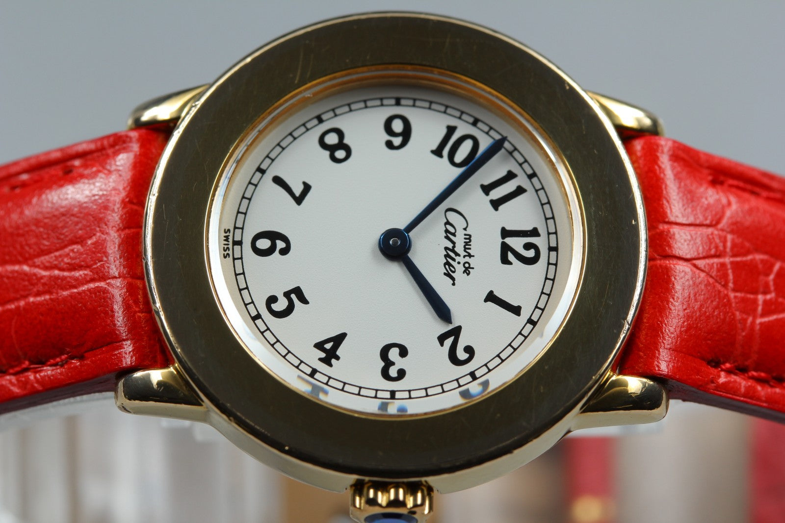 Vintage Cartier Must Ronde de Cartier 1801 Red Gold 27mm Women's Quartz Watch