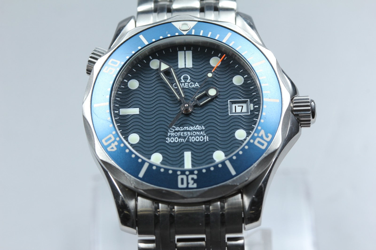 [Exc+5 Box] OMEGA Seamaster 300M 2561.80 Cal.1538 Blue 36mm Men's Quartz Watch