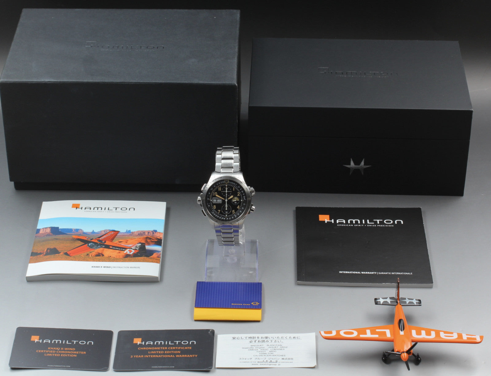 [Limited Box] Hamilton Khaki X-Wind Chronometer H777960 45mm AT Men's Watch