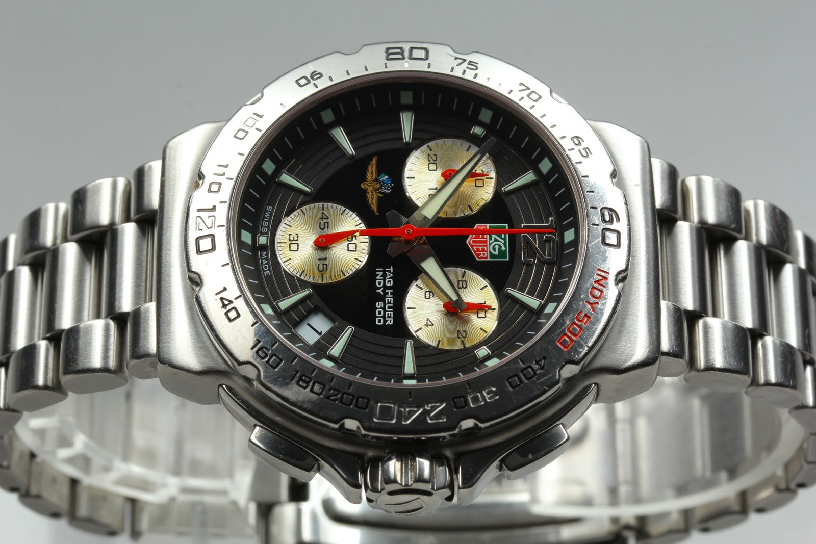 TAG HEUER Formula 1 Indy 500 CAC111B-0 Quartz Black Men's Watch 41mm JAPAN Exc+5