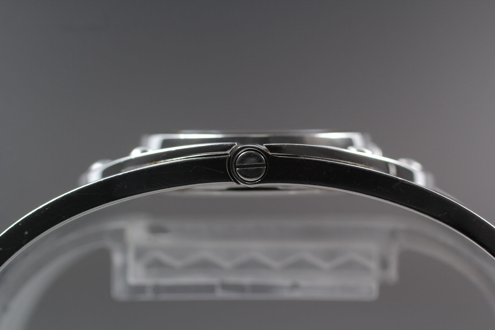 [Exc+5 w/Box] GUCCI 112 Twirl Bracelet Bangle Brown Woman's Quartz Watch JAPAN