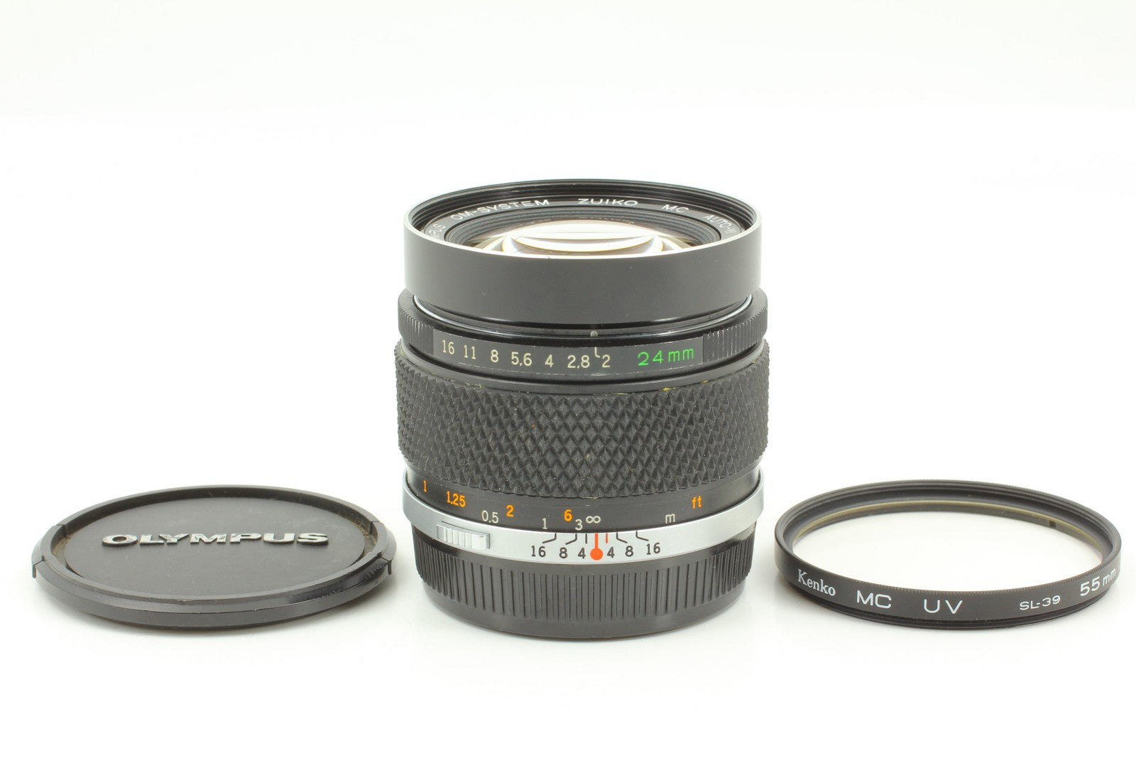 Exc+5] Olympus OM-SYSTEM Zuiko Auto-W 24mm f2 Wide ANgle MF Lens From