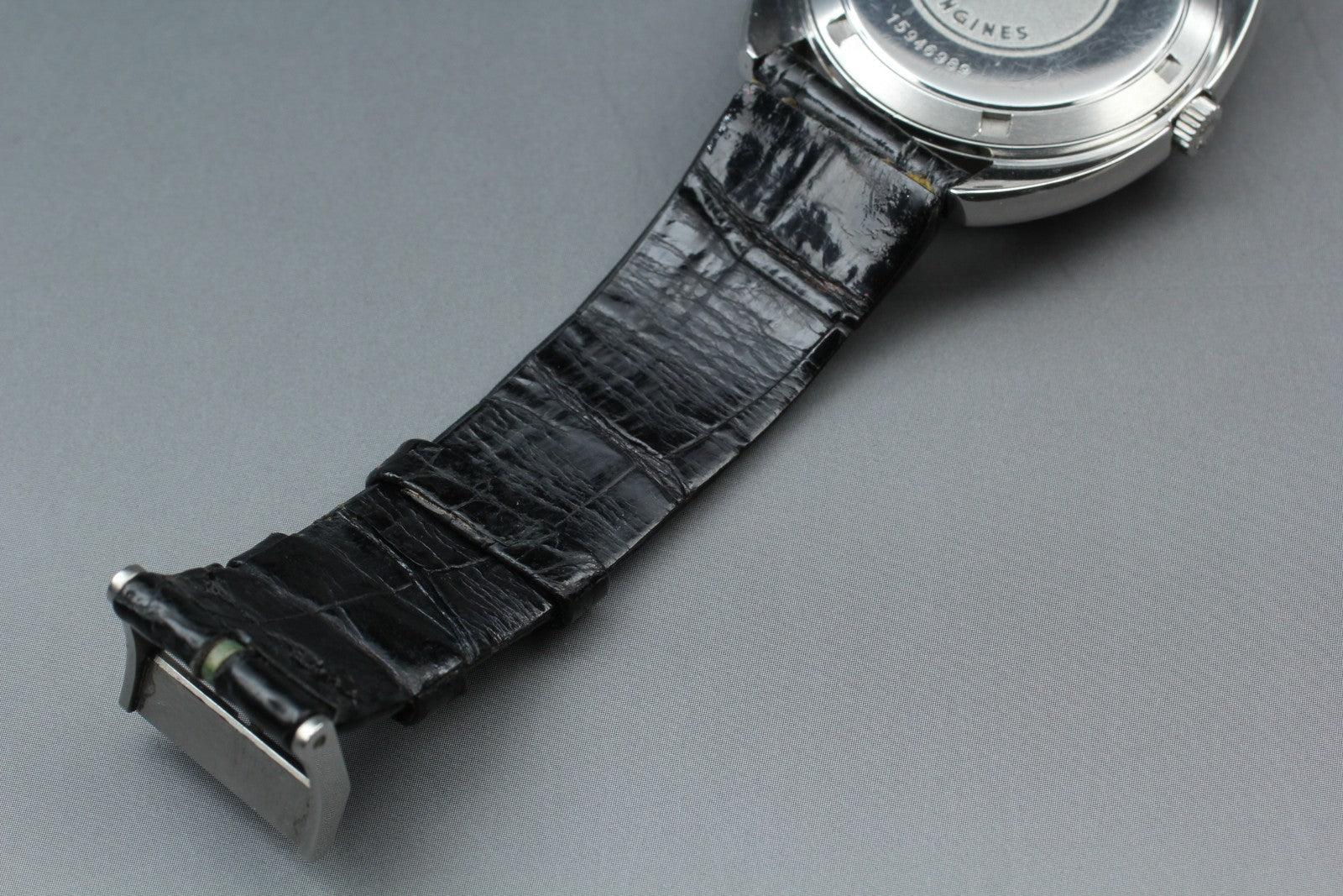 Vintage LONGINES ULTRA-CHRON Chronometer Date Silver Men's Watch 34mm Exc+5 JP