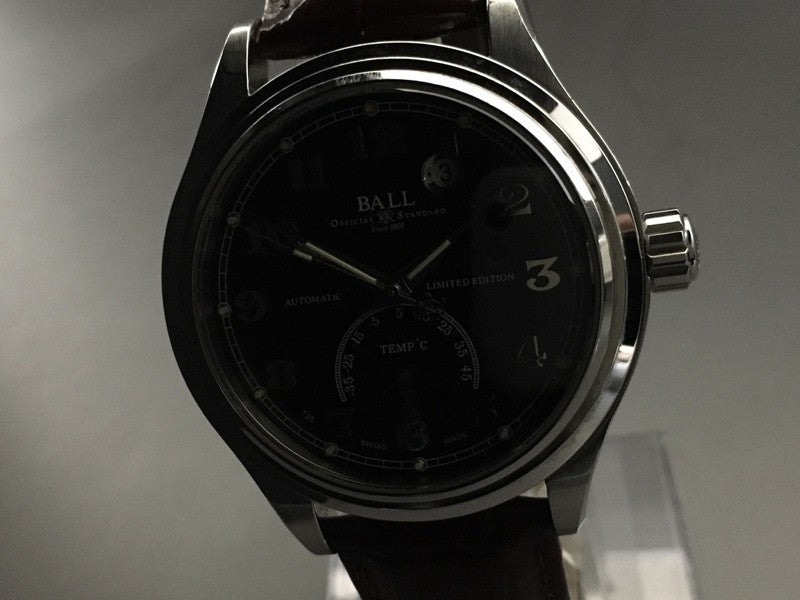 Ball Trainmaster NT1050D Automatic Black Dial Date Men's Watch 41mm From JAPAN