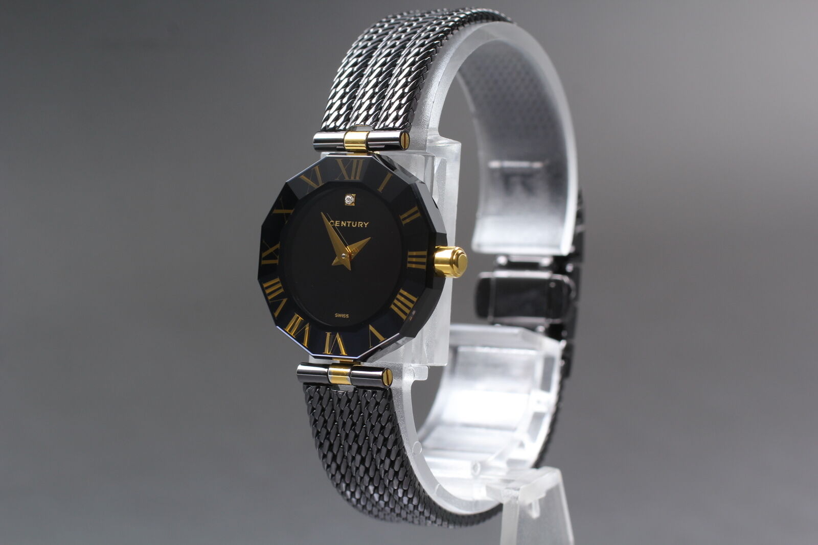 [Near MINT w/ Box] CENTURY 1P DIAMOND TIME GEM Women's Quartz Watch From JAPAN