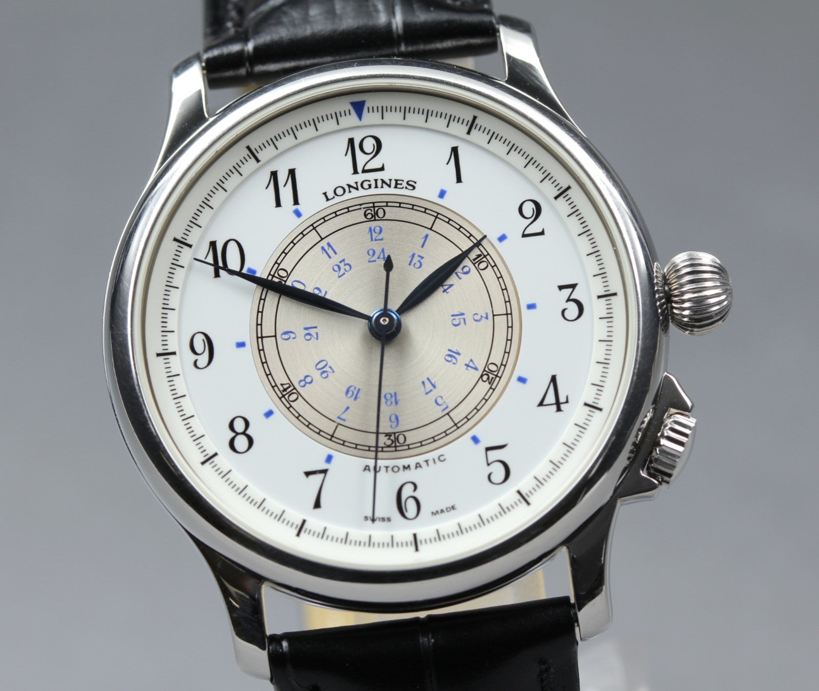 Overhauled [Exc+5 Box] Longines Navigation L2.605.4 38mm AT Men's Watch Limited