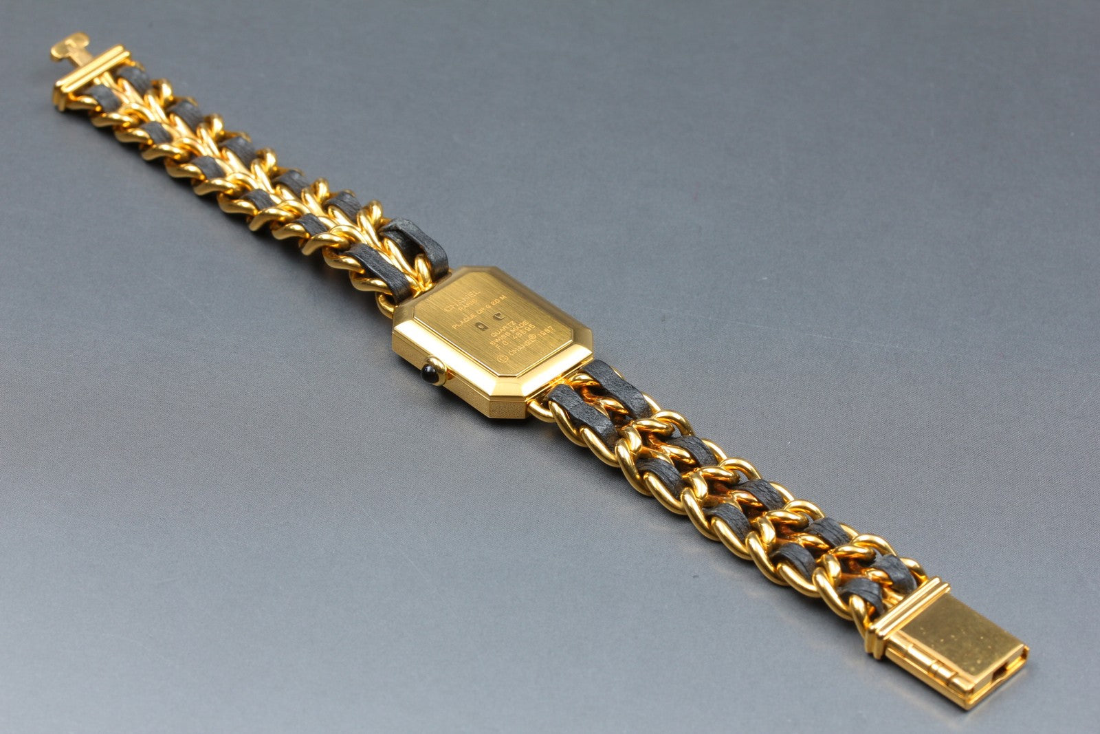 [Overhauled] CHANEL Premiere L Size Black Dial Gold 20mm Quartz Women’s Watch