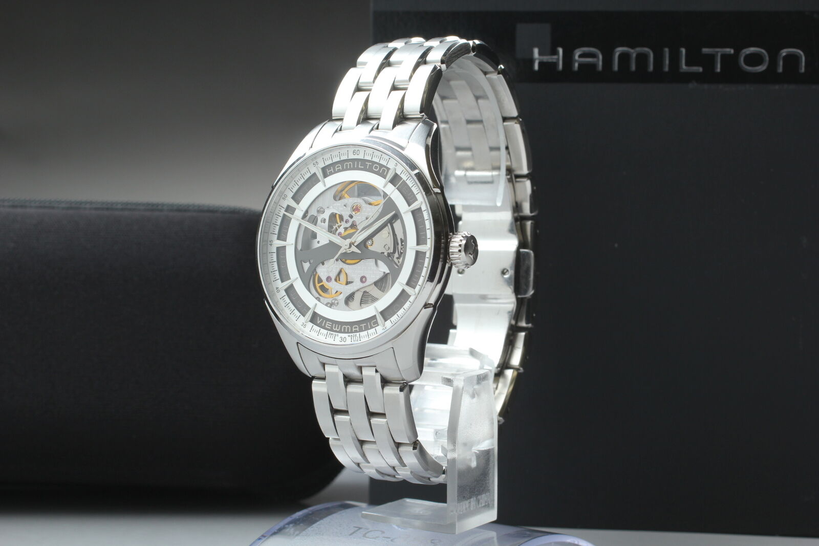 [Exc+5 Box] Hamilton Jazzmaster Viewmatic H425550 Automatic Skeleton Mens Watch