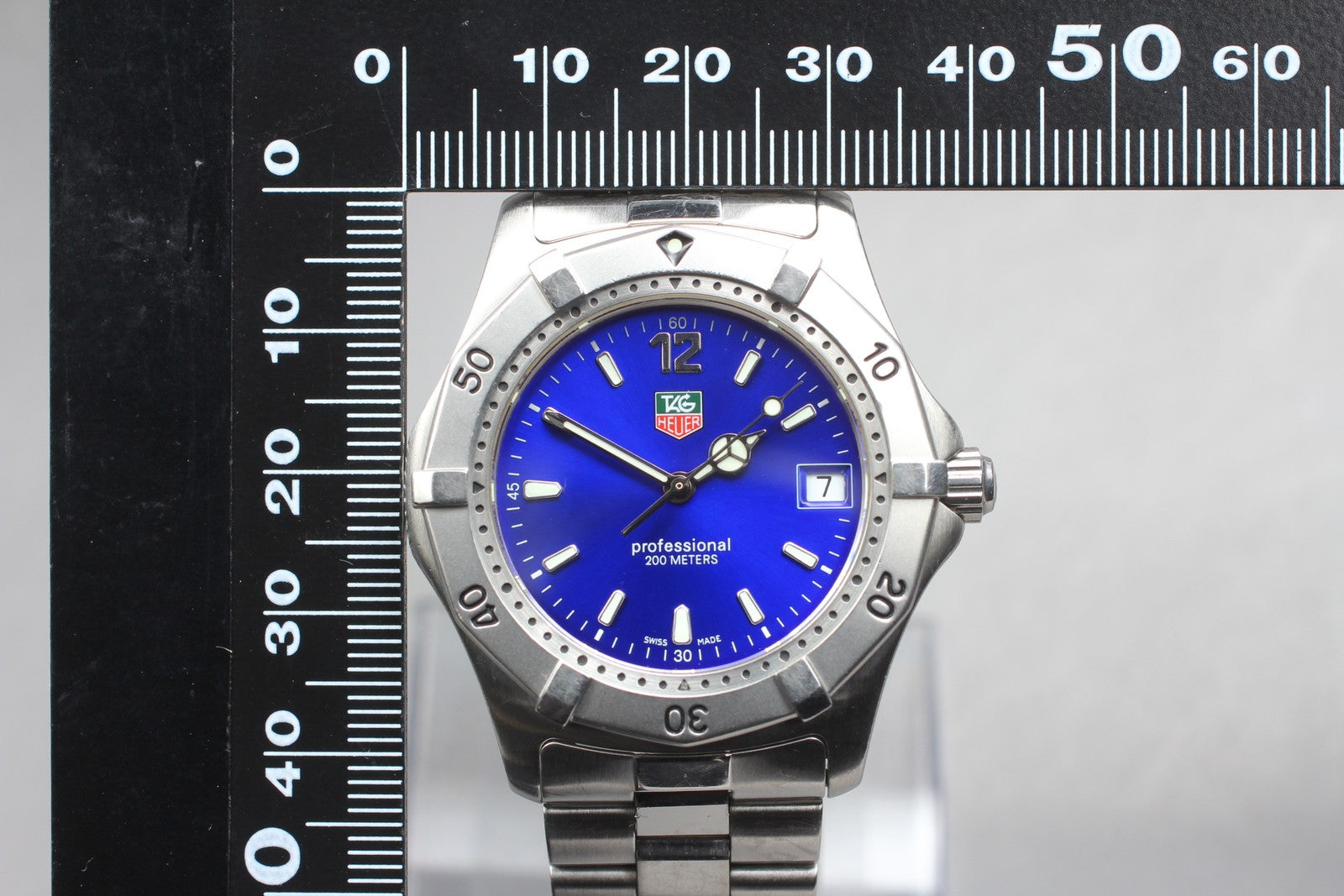 [Exc+5]Box TAG HEUER 2000 Professional WK1116 Blue Dial Quartz Men’s 38mm JAPAN