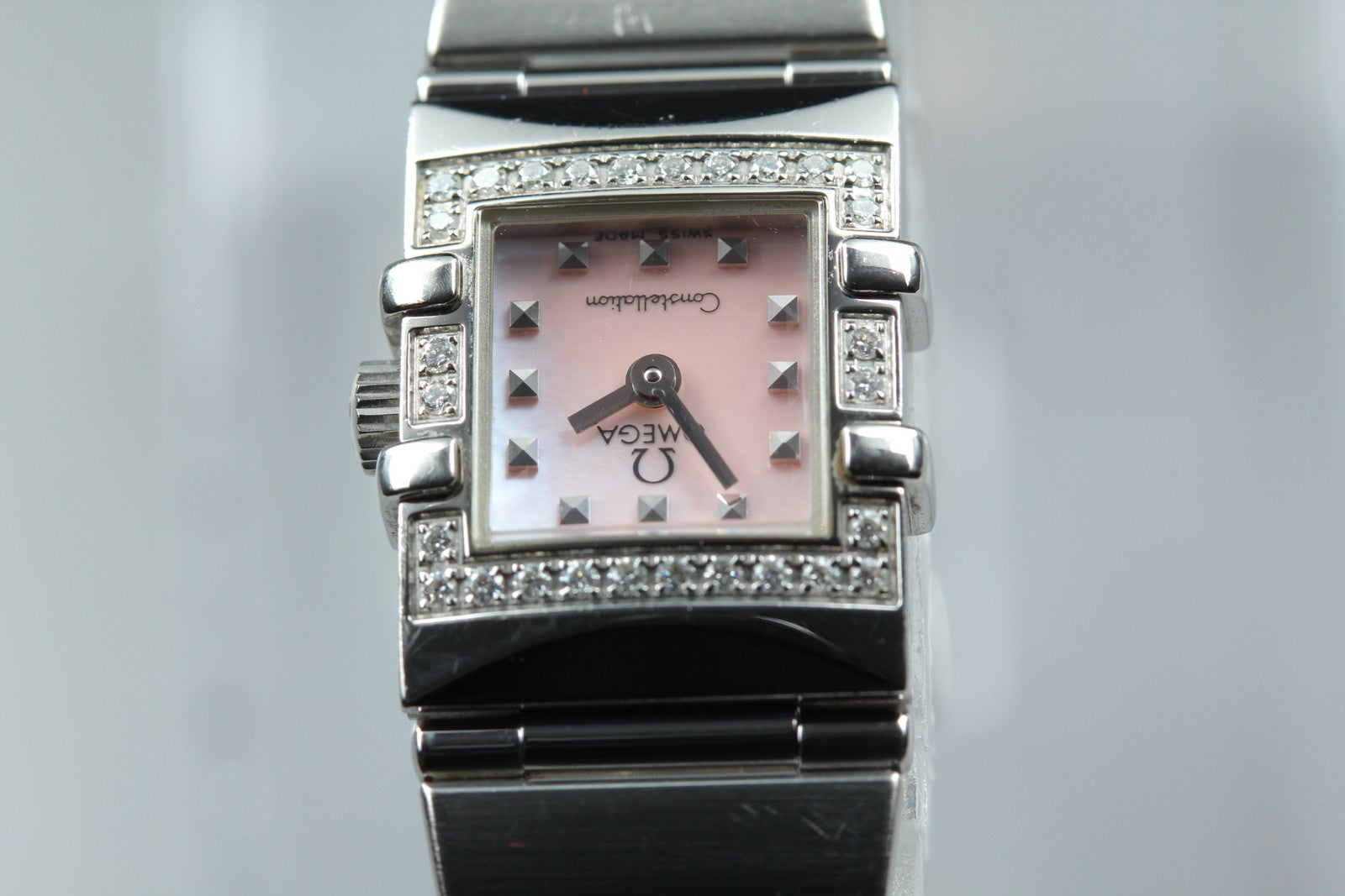 OMEGA Constellation Carré Quadra 1535.73 Quartz Women's Watch 15mm JAPAN Box