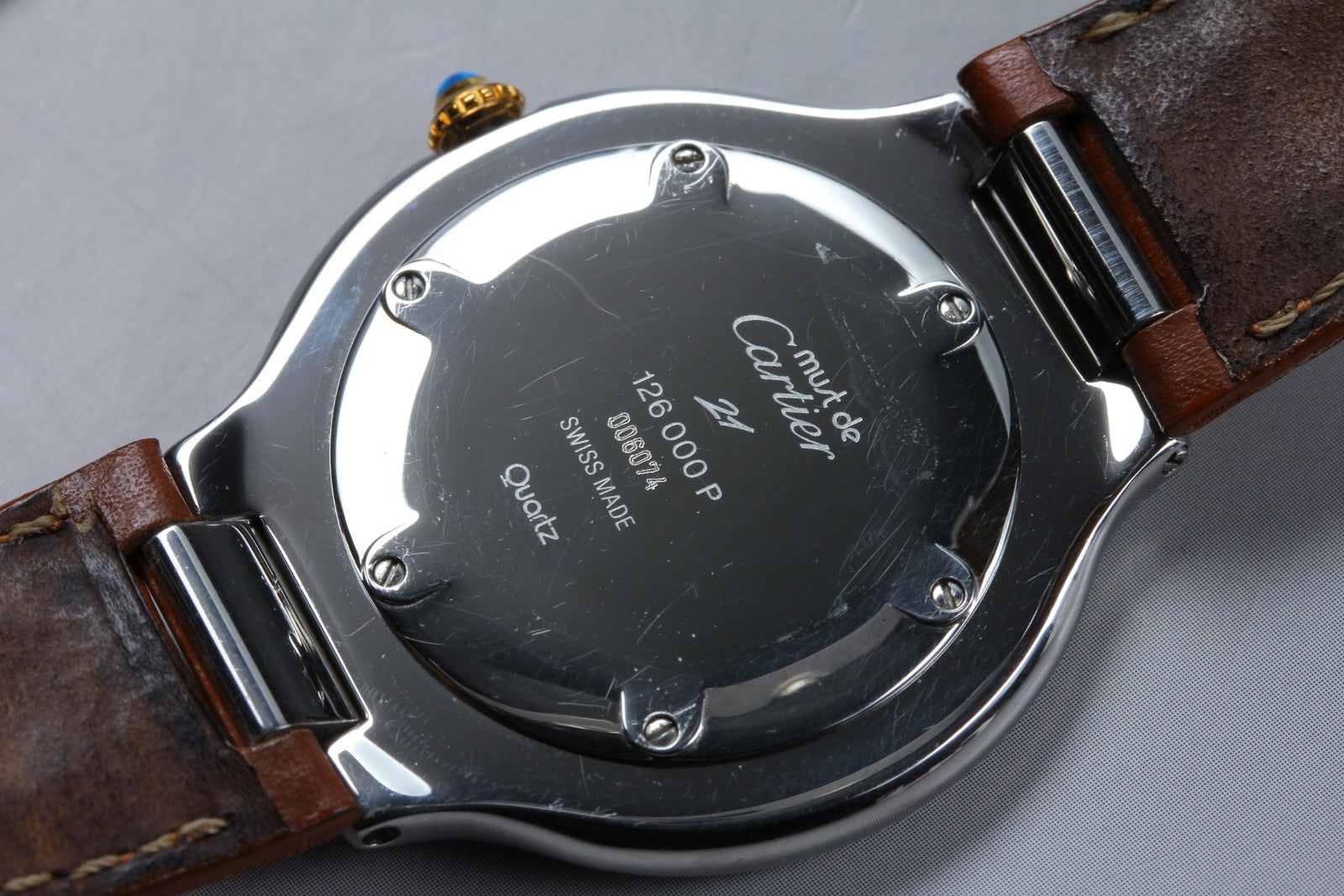 Vintage [Exc+5 Box] Cartier Must de Cartier 21 126000P 34mm Men's Quartz Watch