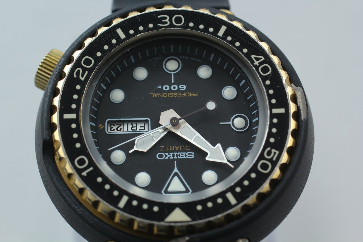 [Exc+4] SEIKO Professional Divers 7549-7000 SPYF018 600m Qz Men's Watch JAPAN