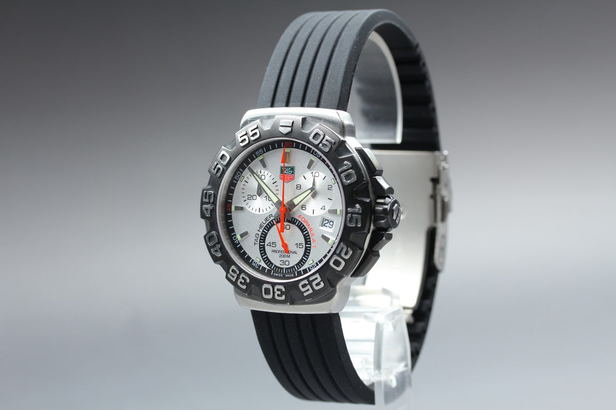 TAG HEUER Formula 1 CAH1111 Silver Dial Quartz Men's Watch 41mm JAPAN Box