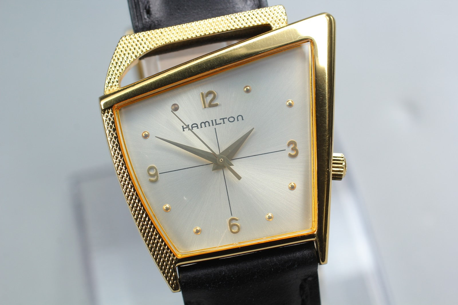 Hamilton 6230 Flight II REGISTERED EDITION Gold Quartz Men's Watch Vintage [Box]