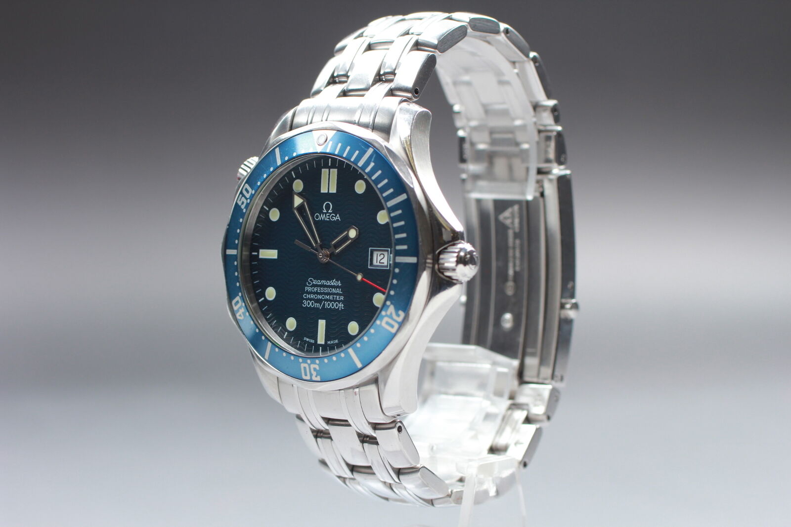 Overhauled [Exc+5 Box] Omega Seamaster 2531.80 Automatic Blue Dial Mens Watch JP