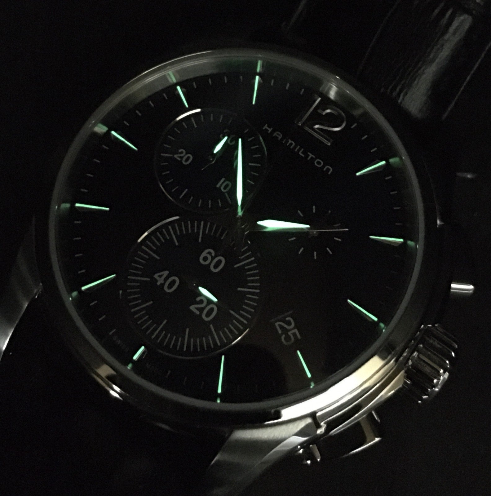 New Batt Hamilton Jazzmaster H326121 Quartz Blue Men's Watch 41mm JAPAN Exc+5