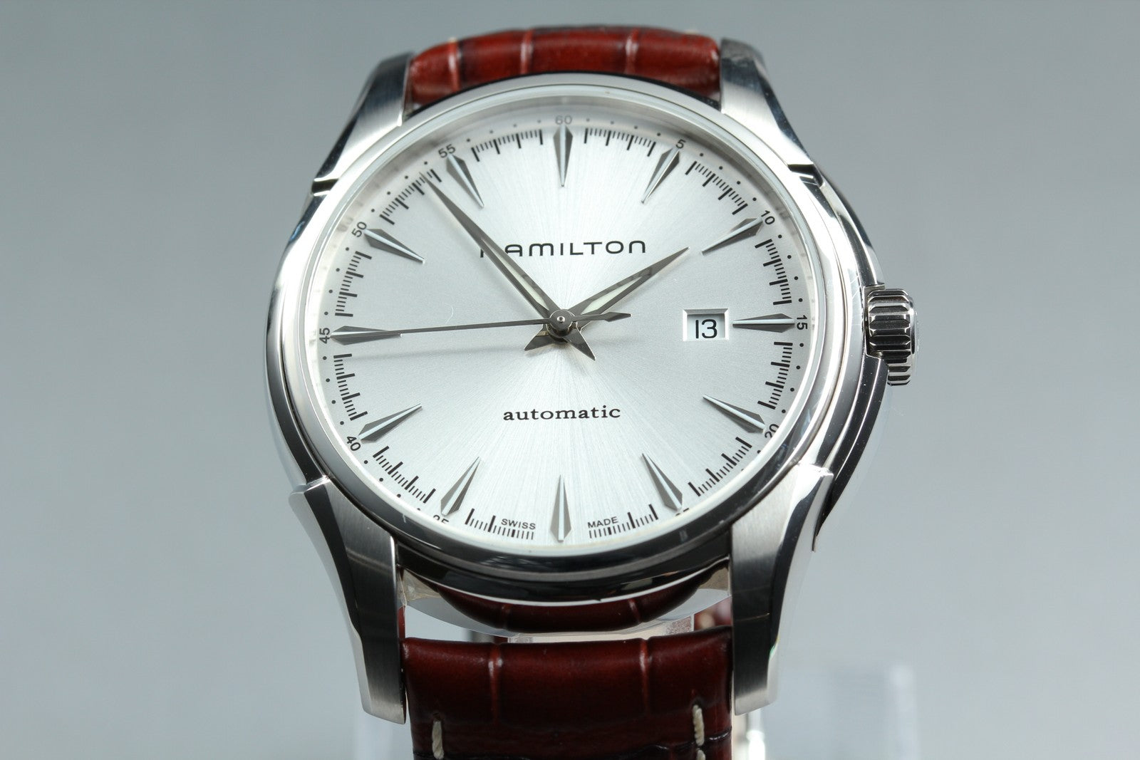 HAMILTON Jazzmaster H327150 Silver Dial Automatic Men's Watch 43mm JAPAN Box