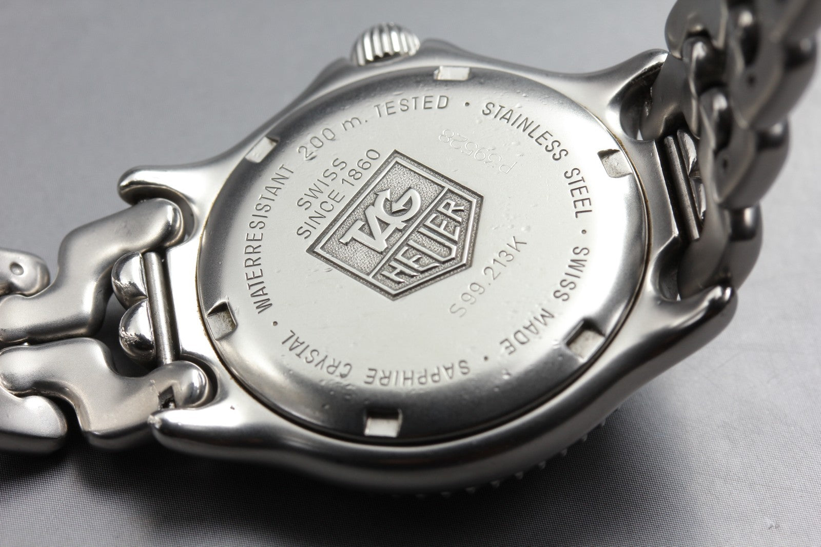 TAG HEUER SEL Professional S99.213K Quartz Gray Dial Men's Watch 33mm JAPAN