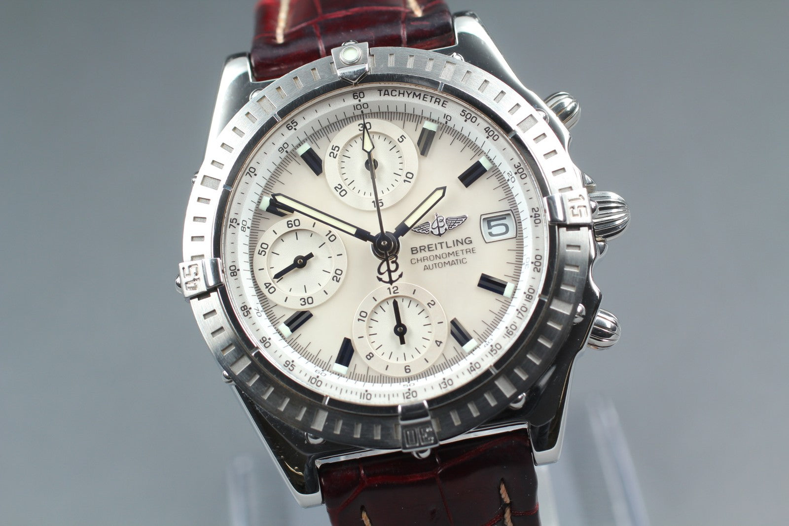 [Exc+5 Box] BREITLING Chronomat A13352 Chronograph White AT 39mm Men's Watch