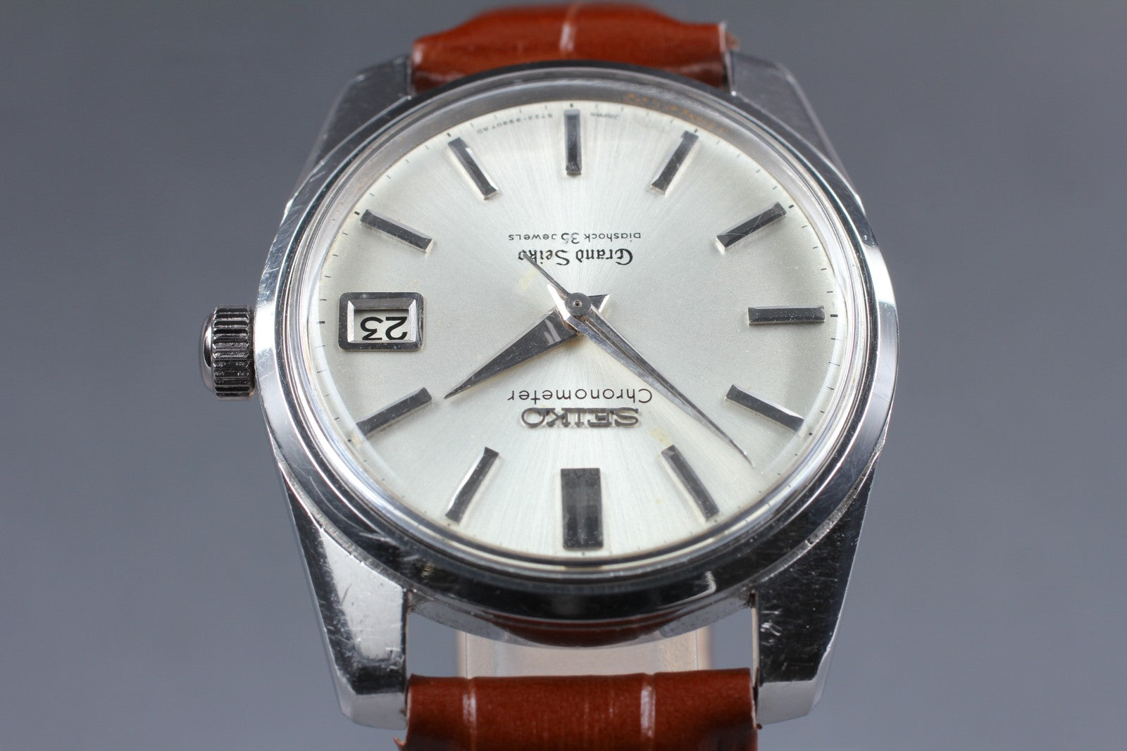 Overhauled Vintage Grand Seiko 2nd Model 5722-9990 Manual Silver Men's Watch JP
