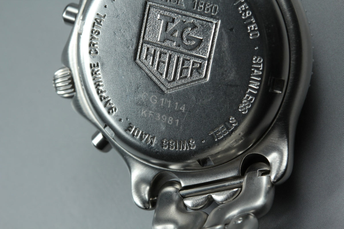 TAG Heuer SEL Professional CG1114 Quartz Chronograph Blue Men's Watch 37mm JP