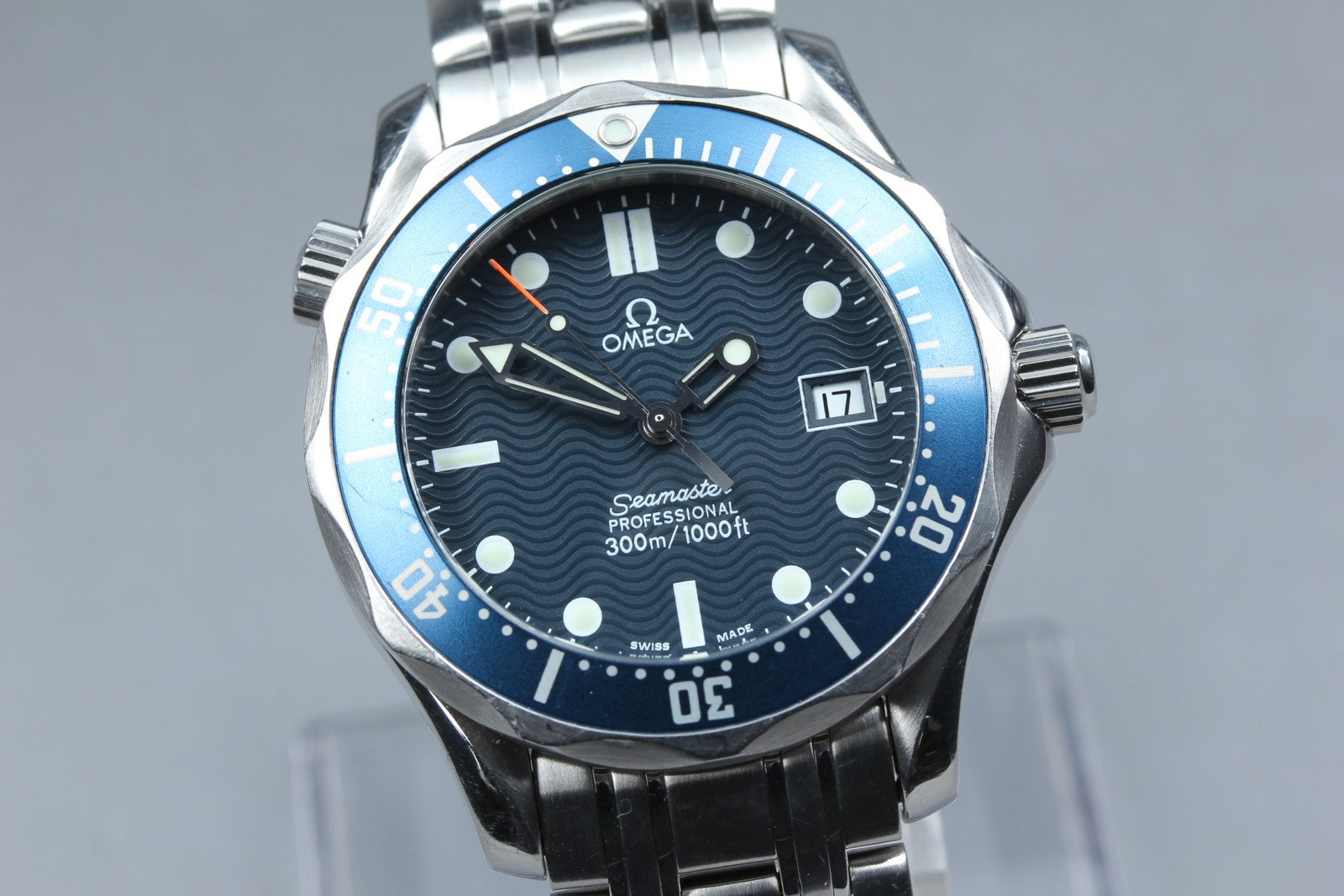 [Exc+5 Box] OMEGA Seamaster 300M 2561.80 Cal.1538 Blue 36mm Men's Quartz Watch
