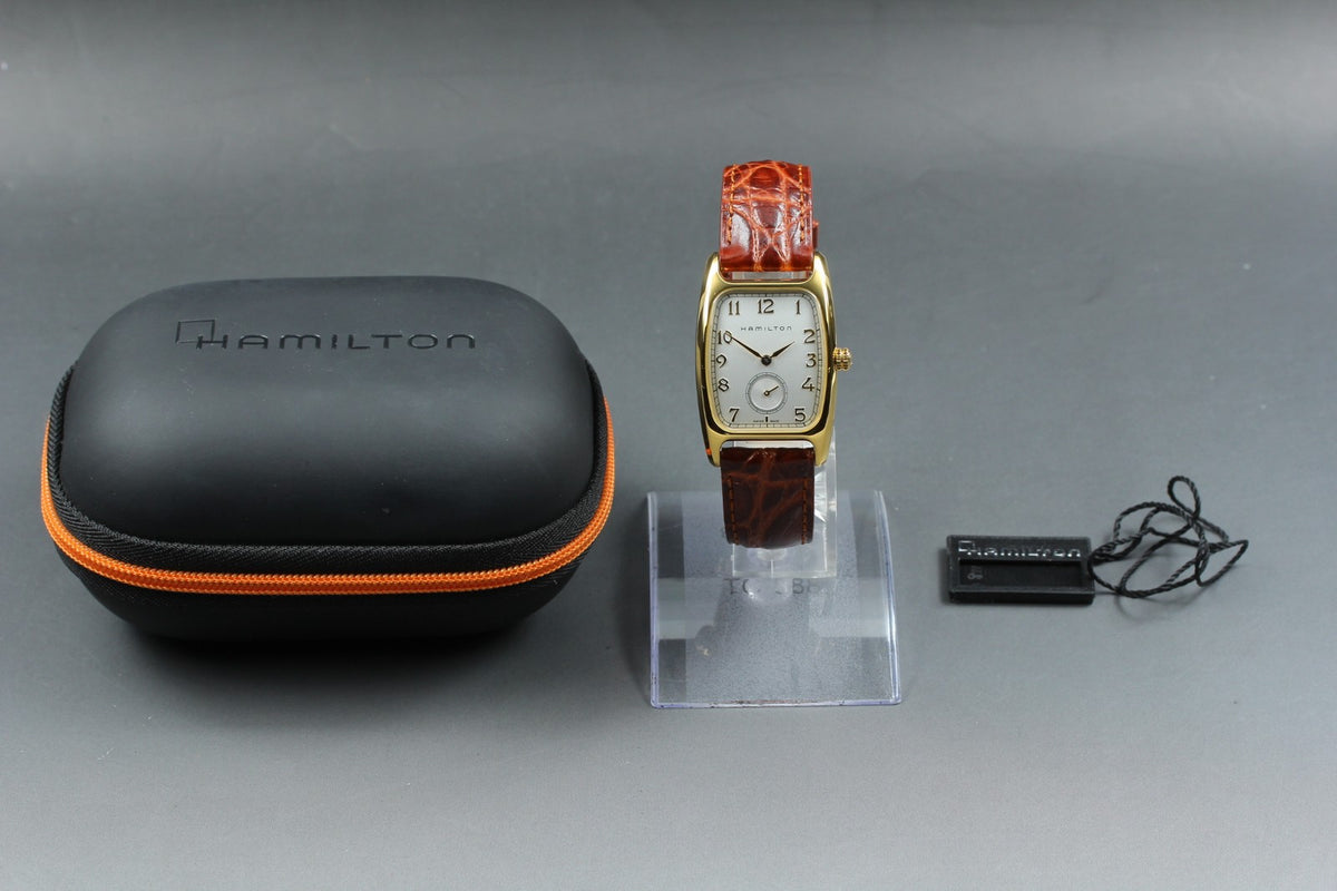 Hamilton American Classic Bolton H134310 27mm Gold Small Second Qz Unisex Watch