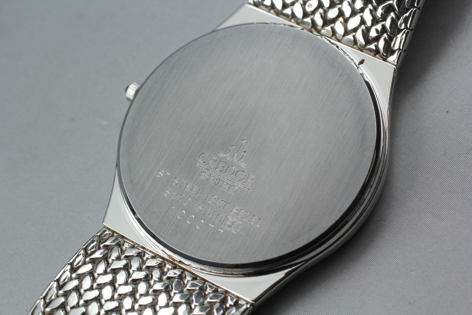 [Near MINT-] SEIKO CREDOR 8N70-6140 31mm Diamond Unisex Quartz Watch JAPAN