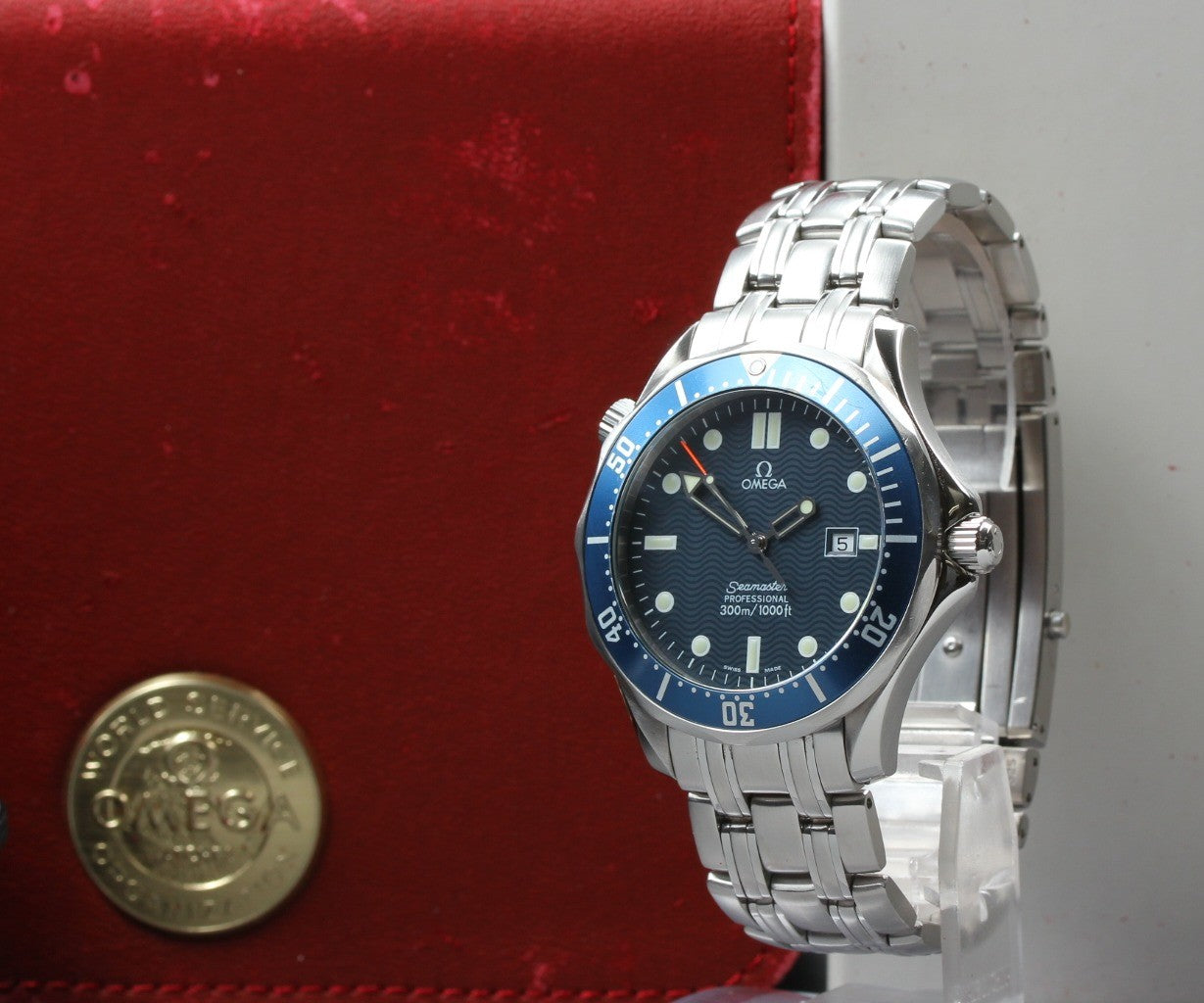 OMEGA Seamaster 300M 2541.80 Cal.1538 196.1523 Blue 41mm Qz Men's Watch [Box]