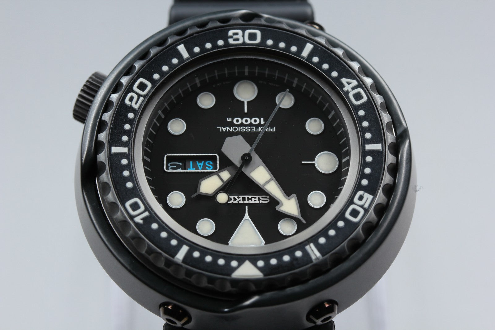 SEIKO PROSPEX MARINE MASTER 7C46-0AA0 SBBN011 Black Men's Quartz JAPAN [Box]