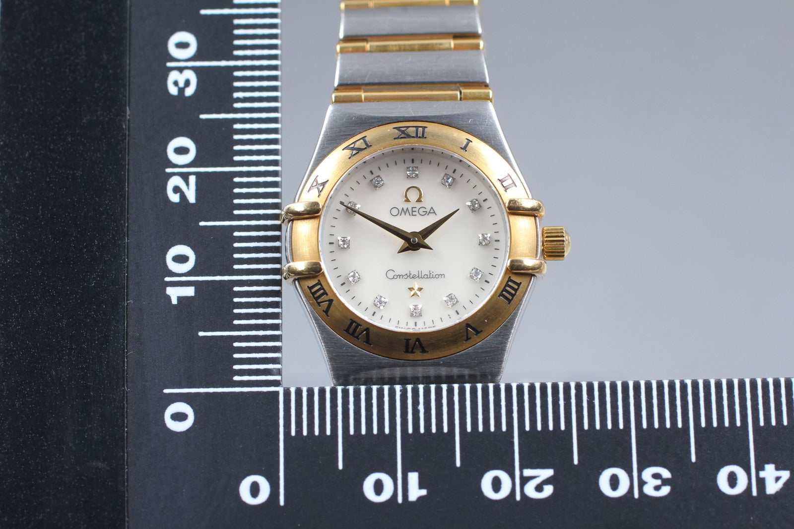 [Exc+5] OMEGA Constellation Cal.1456 12P Diamond 22mm Quartz Women's Watch