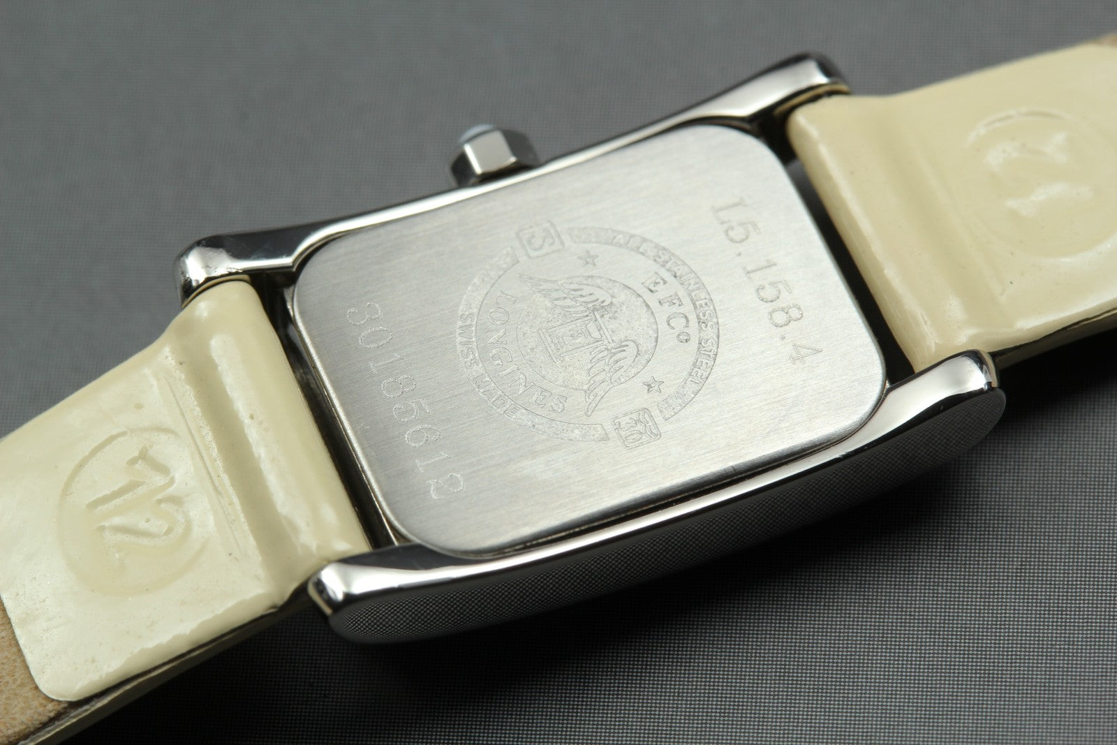 [Exc+5]  Longines L5.158.4 Dolce Vita White Silver Women's Quartz Watch JAPAN